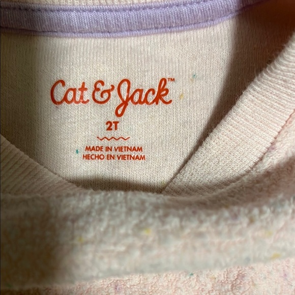 Cat & Jack Kids Pink Sweatshirt - Picture 2 of 3